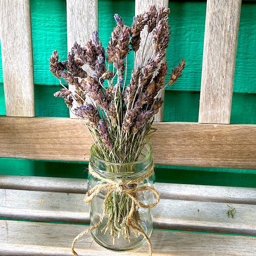 Dried Lavender Bouquet Jar Gift Organic Hand Crafted New - Picture 4 of 12